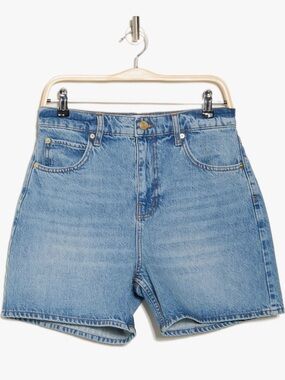 Frame Denim Light Blue High-Rise Jeans Shorts